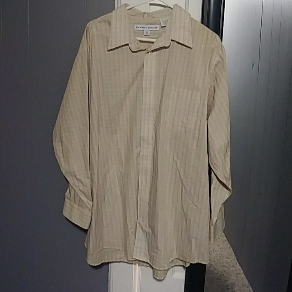 Long sleeve dress shirt cream color